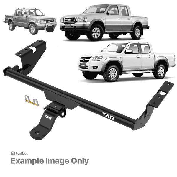 TAG Towbar Standard Duty for Ford Courier (06/1985 - 12/2011), Ranger (06/1985 - 12/2011), Mazda B2600 (06/1985 - 12/2011), B2500 (06/1985 - 12/2011), B2200 (06/1985 - 12/2011), B4000 (06/1985 - 12/2011), BT-50 (06/1985 - 12/2011), B2000 (06/1985 -... | Australian Tow Spares