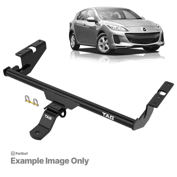 TAG Standard Duty Towbar & Direct Fit Wiring for Mazda 3 SP25 Hatchback (04/2009 - 10/2013) | Australian Tow Spares