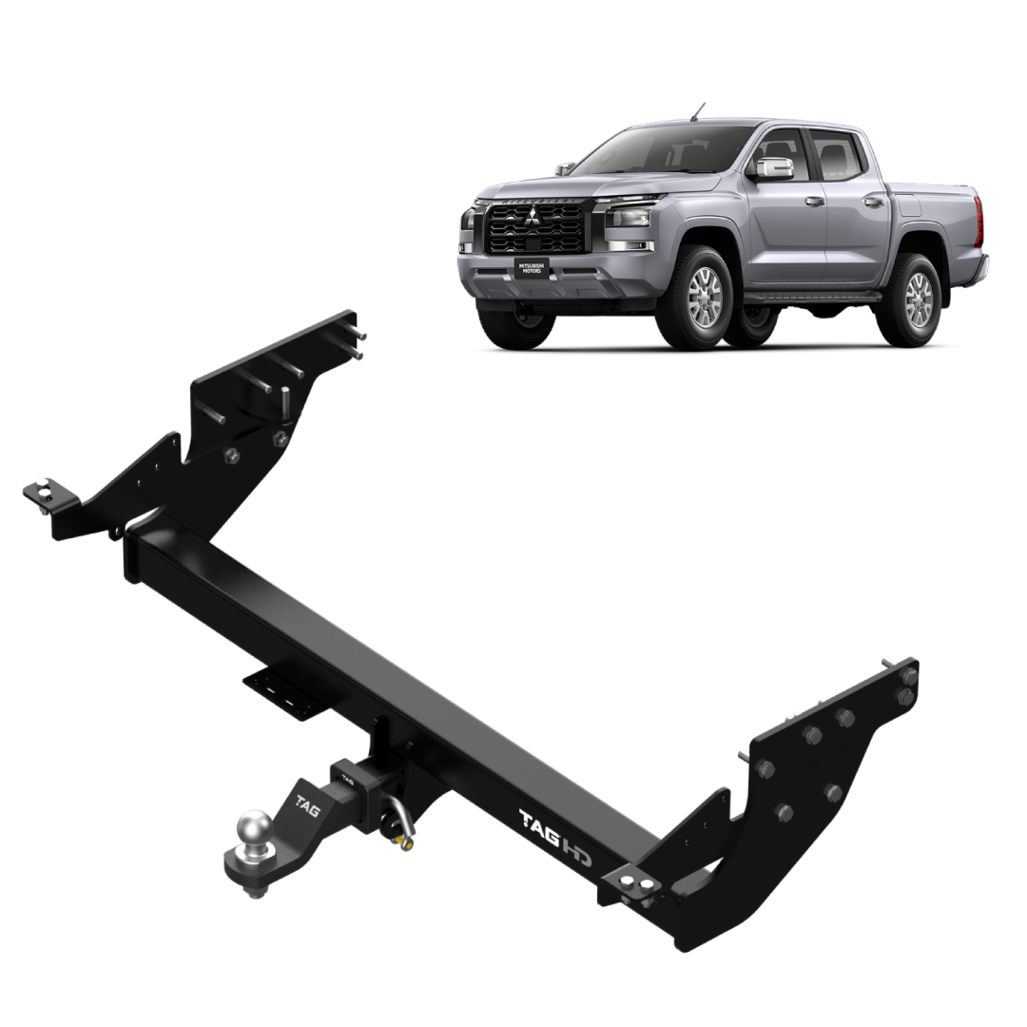 TAG Heavy Duty Towbar for Mitsubishi Triton MV Styleside Ute (02/2024