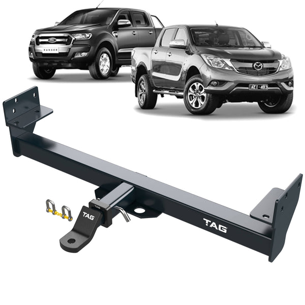 TAG Heavy Duty Towbar & Direct Fit Wiring for Ford Ranger PX1 4x2 RWD Tub Models (03/2014 - 07/2015) | Australian Tow Spares
