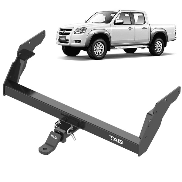 TAG Heavy Duty Towbar & Direct Fit Wiring for Mazda BT-50 2wd With Chrome Bumper Step (11/2006 - 08/2011) | Australian Tow Spares