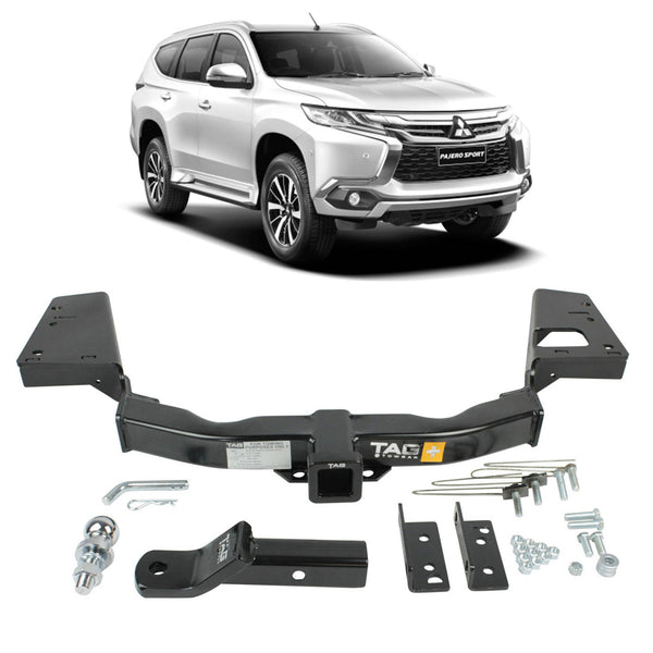 TAG Heavy Duty Towbar and Direct Fit Wiring Harness for Mitsubishi Pajero Sport (01/2015 - 11/2019) QE Models | Australian Tow Spares