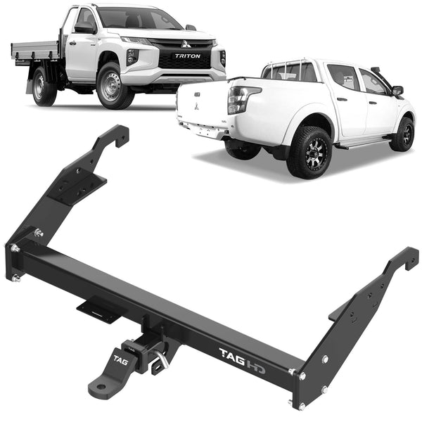 TAG Heavy Duty Towbar & Direct Fit Wiring Kit for Mitsubishi Triton MQ Series With No Rear Step (05/2015 - 11/2018) | Australian Tow Spares
