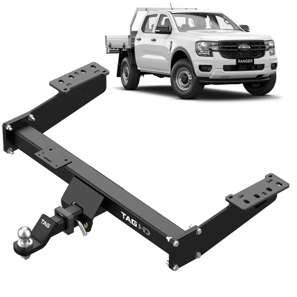 TAG Heavy Duty Extended Towbar & Wiring Kit for Next-Gen Ford Ranger (06/2022 - 12/2024), Volkswagen Amarok (12/2022 - on) | Australian Tow Spares