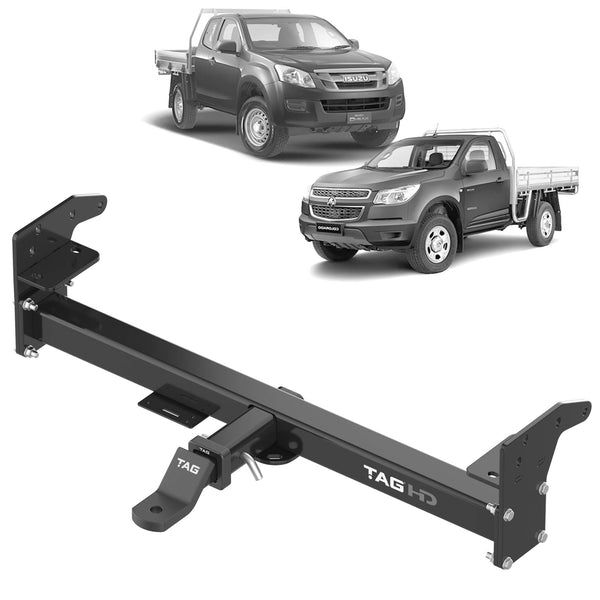 TAG Heavy Duty Towbar & Direct Fit Wiring for Isuzu DMAX No Rear Bumper Step (06/2012 - 07/2020) | Australian Tow Spares