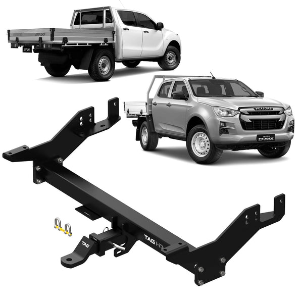 TAG Towbar & Direct Fit Wiring For Mazda BT-50 & Isuzu D-MAX (07/2020 - on) - Extended Cab Chassis With Step | Australian Tow Spares