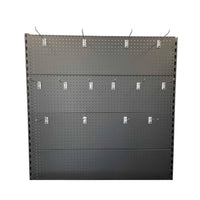 Heavy Duty Retail Display Rack (with Peg Board Gondola and Base Rack Shelving) - 1200W x 2100H x 450D