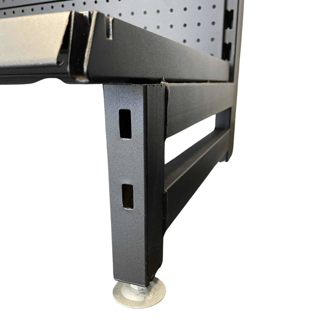 Heavy Duty Retail Display Rack (with Peg Board Gondola and Base Rack Shelving) - 1200W x 2100H x 450D
