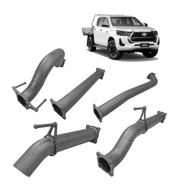 Redback Extreme Duty 3.5" DPF Back Exhaust for Toyota Hilux 2.8L N80 (2015 - on) | Australian Tow Spares
