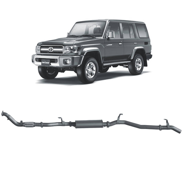 Redback Extreme Duty Exhaust for Toyota Landcruiser 76 Series Wagon (03/2007 - 10/2016) | Australian Tow Spares