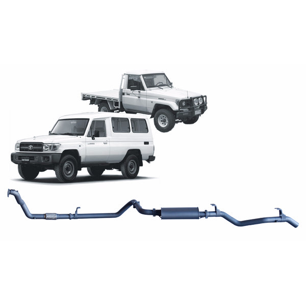 Redback Extreme Duty Exhaust for Toyota Landcruiser 78 Series (01/1990 - 01/2007), Toyota Landcruiser 75 Series (03/1990 - 11/1999) | Australian Tow Spares