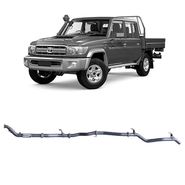Redback Extreme Duty Exhaust for Toyota Landcruiser 79 Series Double Cab with DPF Adapter | Australian Tow Spares