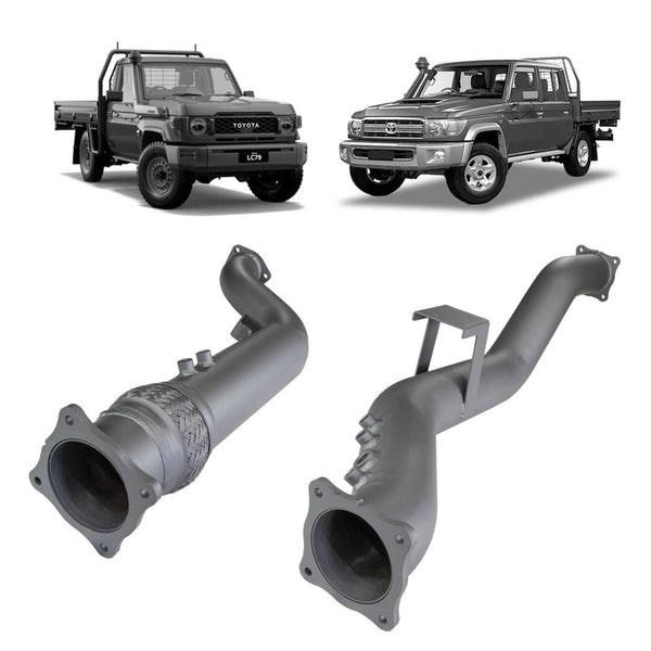 Redback Extreme Duty 4" Exhaust DPF Adaptor Kit for Toyota Landcruiser 79 Series (2016 - on) | Australian Tow Spares