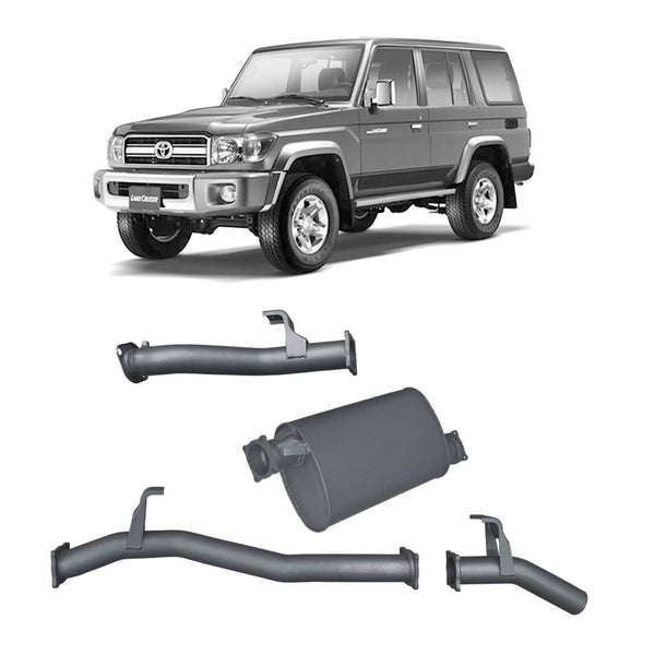 Redback Extreme Duty Exhaust for Toyota Landcruiser 76 Series Wagon (09/2016 - on) | Australian Tow Spares