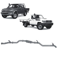 Redback Extreme Duty Exhaust for Toyota Landcruiser 79 Series with Auxiliary Fuel Tank (11/2016 onwards) | Australian Tow Spares