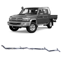 Redback Extreme Duty Exhaust for Toyota Landcruiser 79 Series Double Cab with Auxiliary Fuel Tank (01/2012 - 10/2016) | Australian Tow Spares