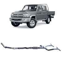Redback Extreme Duty Twin Exhaust for Toyota Landcruiser 79 Series Double Cab (10/2012 - 10/2016) | Australian Tow Spares