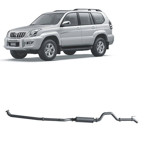 Redback Extreme Duty Exhaust for Toyota Prado 120 Series 1KZ-TE (10/2002 - 10/2006) | Australian Tow Spares