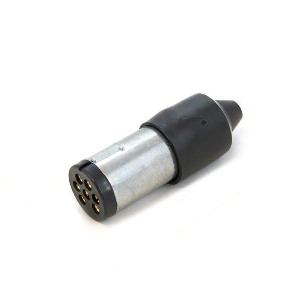 TAG 7 Pin Small Round Metal Plug (Trailer Side) | Australian Tow Spares