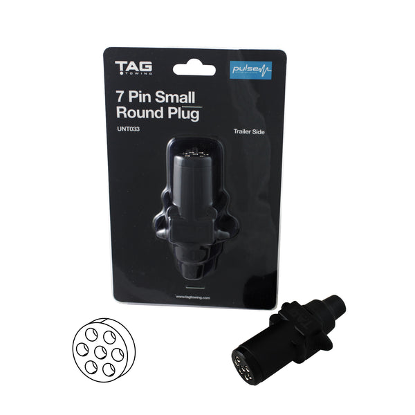 TAG 7 Pin Small Round Plug (Trailer Side) | Australian Tow Spares