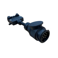 13 Pin Round Euro (Vehicle Side) to 7 Pin Flat (Trailer Side) Adaptor | Australian Tow Spares