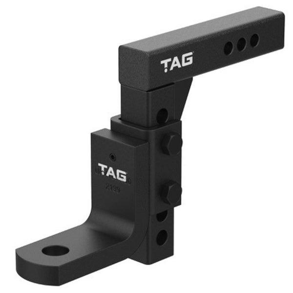 TAG Adjustable Heavy Duty Tow Ball Mount - 90° Face, 50mm Square Hitch | Australian Tow Spares