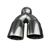 Redback 3" Dual Exhaust Tip Right hand side Angle Cut Double Wall | Australian Tow Spares