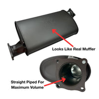 Redback Extreme Duty Straight Piped Muffler (Offset/Offset, 5” Round) | Australian Tow Spares