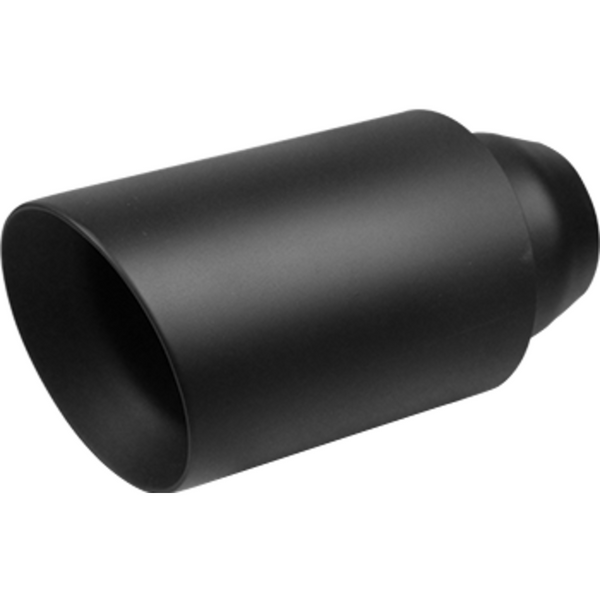 Redback Exhaust Tip 2.5" Inlet 3" Outlet double wall Matte Black | Australian Tow Spares