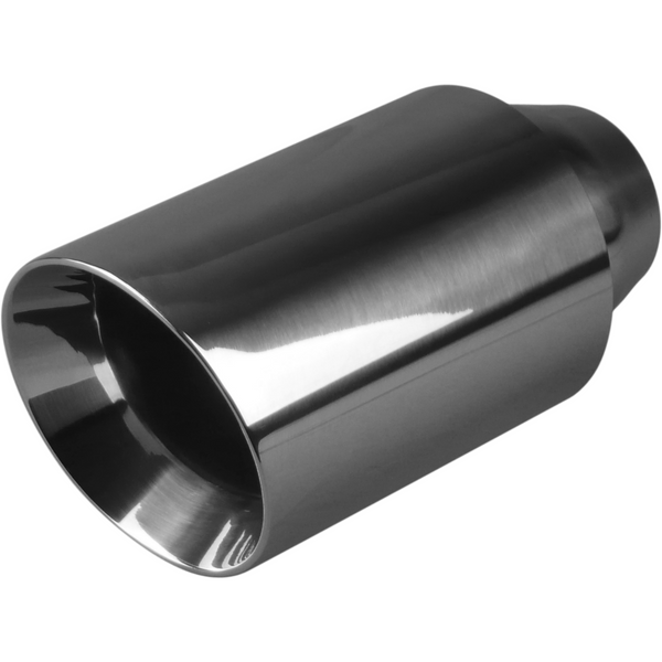 Redback Exhaust Tip 2 1/4" Inlet 3.5" Outlet 8" Longs Double Wall Angle Cut | Australian Tow Spares