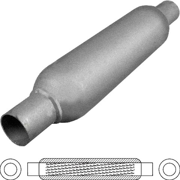 3 1/2" Round, 15" Long, 1 3/4", C/C, Spiral Louvered With Spigots, Mild | Australian Tow Spares