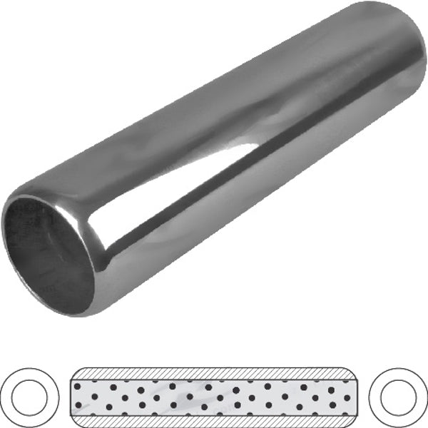 3-1/2" Round, 15" Long, 3", C/C, Perforated Without Spigots, Stainless | Australian Tow Spares