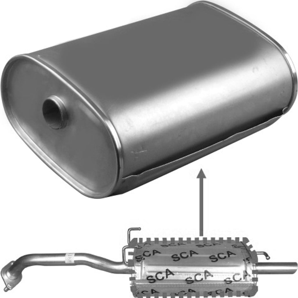 Redback Standard Replacement Exhaust for Hyundai Excel (10/1994 - 01/2000), Accent (10/1994 - 01/2000)