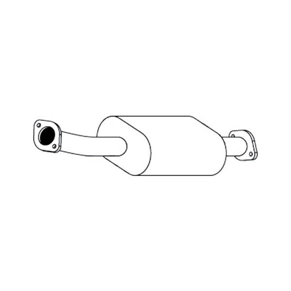 Redback Standard Front Muffler for X-Trail T30 2.5L QR25DE 4WD All Models (10/2001 - 09/2007) | Australian Tow Spares