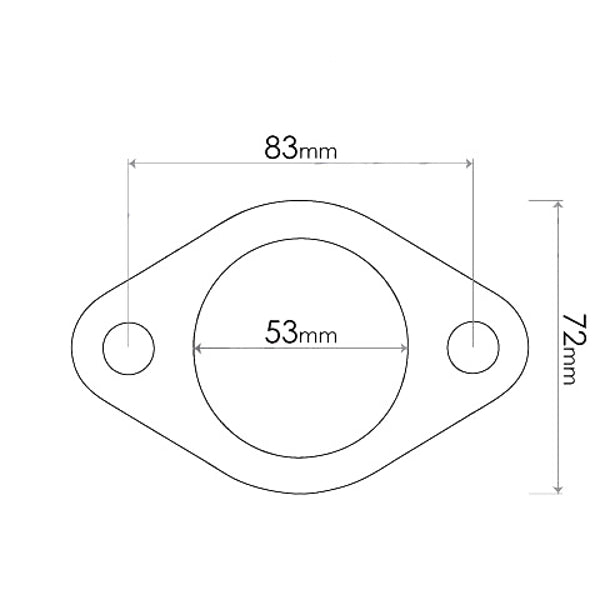 Redback Flange Gasket for various Ford, Mitsubishi, Mazda, Holden, KIA, Hyundai & Nissan vehicles | Australian Tow Spares