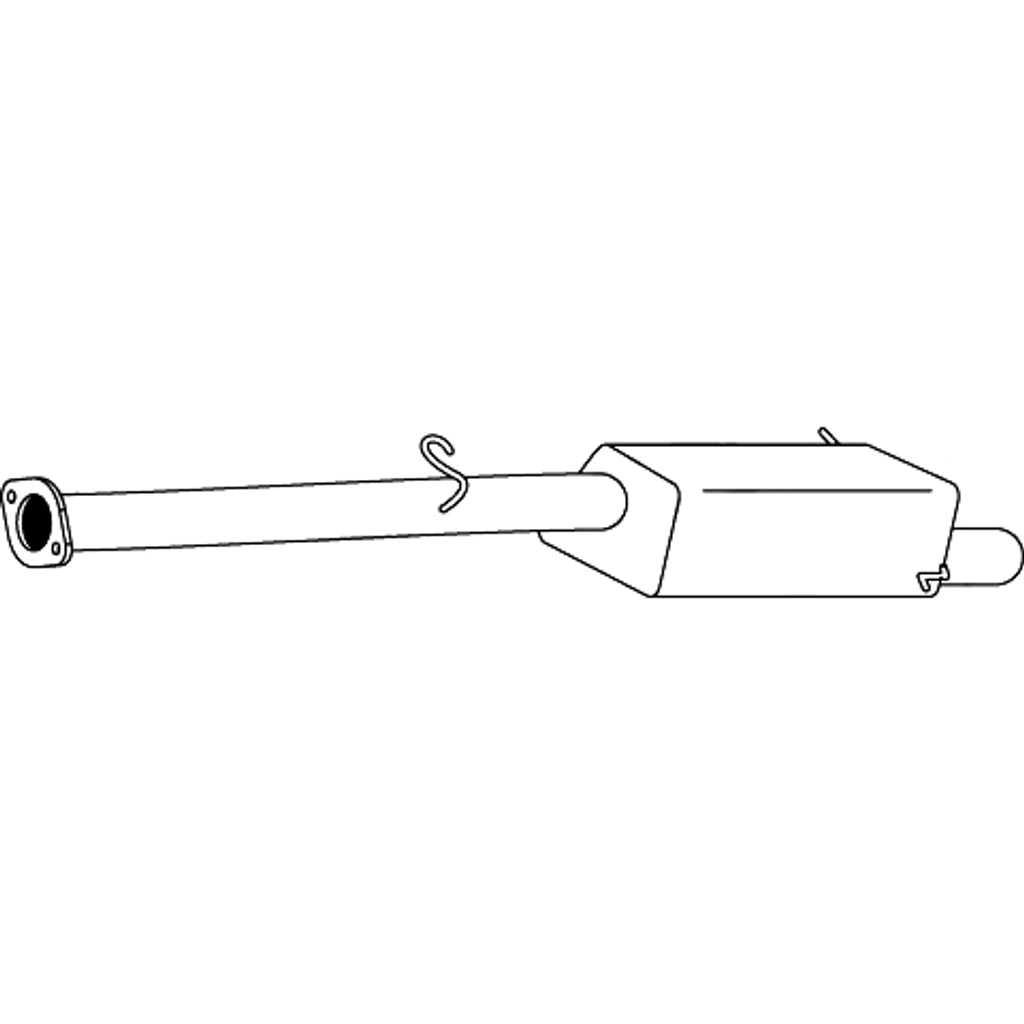 Replacement Muffler for Subaru Forester 08/1997-12/2008 with Exhaust Tip