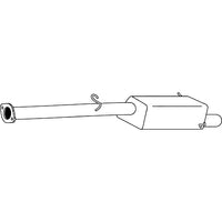 Replacement Muffler for Subaru Forester 08/1997-12/2008 with Exhaust Tip | Australian Tow Spares