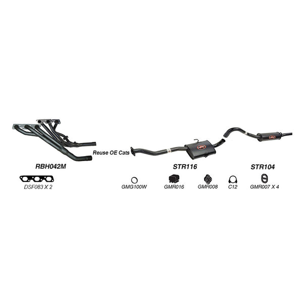 Redback Performance Exhaust System for Holden Commodore (04/1995 - 08/1997), Calais (04/1995 - 08/1997) | Australian Tow Spares