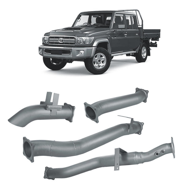 Redback Extreme Duty 4" DPF Back Exhaust for Toyota Landcruiser 79 Series Dual Cab | Australian Tow Spares