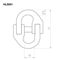 TAG 2T G80 Trailer Safety Chain Kit 8mm Eye Sling Hooks & Hammer Lock Connectors
