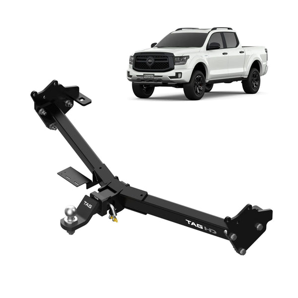 TAG Heavy Duty Towbar & Direct Fit Wiring Kit for GWM Cannon Alpha PHEV Ute (07/2025 - On), Tow Mode: Yes | Australian Tow Spares