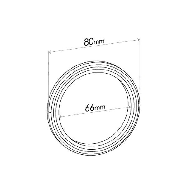 Spiral Wound Ring Gasket - ID 66mm, OD 80mm, THK 5mm, SPIRAL | Australian Tow Spares