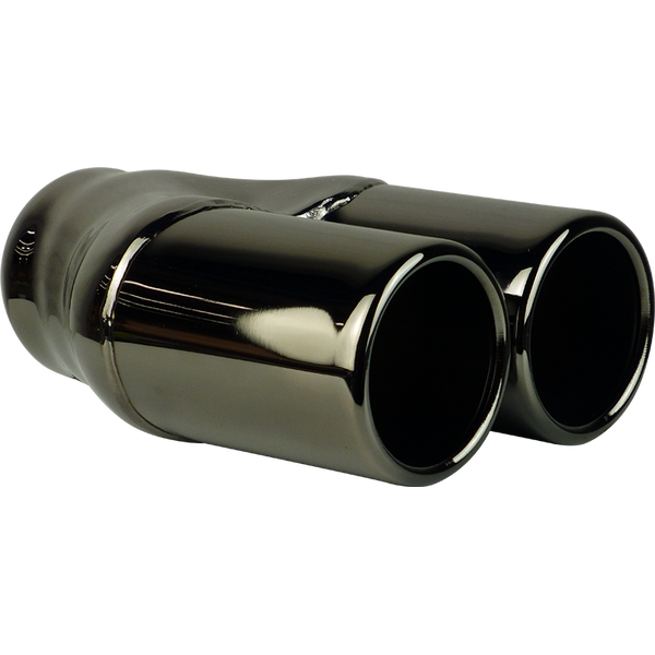 In 51-76mm(2" - 3"), Out 76mm(3")x2, Black Chrome, YP76RX | Australian Tow Spares